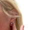 Boucles d'oreilles Boucles d'oreilles Art déco œil de perdrix en or blanc 18 kt, rubis et diamants 58 Facettes Q31B