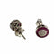 Boucles d'oreilles Boucles d'oreilles Art déco œil de perdrix en or blanc 18 kt, rubis et diamants 58 Facettes Q31B