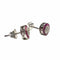 Boucles d'oreilles Boucles d'oreilles Art déco œil de perdrix en or blanc 18 kt, rubis et diamants 58 Facettes Q31B