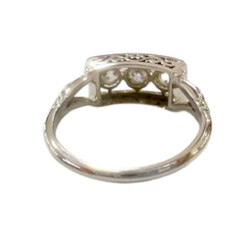 Bague 54 Bague et boucles d'oreilles en or 18 carats et diamants anciens 58 Facettes Q295B