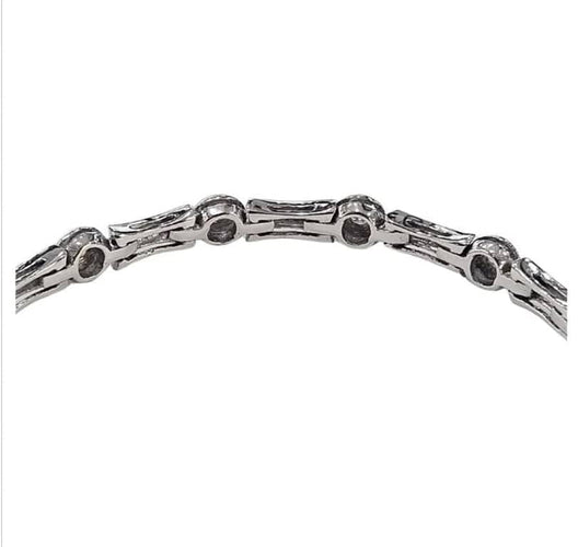 Bracelet Bracelet design contemporain en or 18 carats avec diamants 58 Facettes Q263B(99)