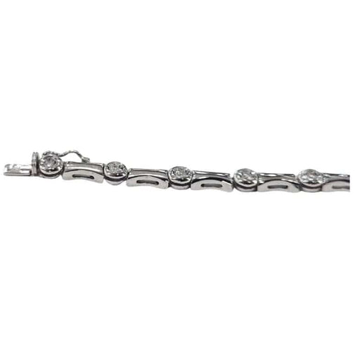 Bracelet Bracelet design contemporain en or 18 carats avec diamants 58 Facettes Q263B(99)