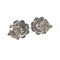 Bague Boucles d’oreilles solitaires contemporaines en or 18 carats et diamants 58 Facettes Q345B(121)