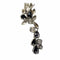 Boucles d'oreilles Boucles d'oreilles années 1950 en platine 950 avec diamants et saphir 58 Facettes Q352B