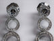 Boucles d'oreilles Boucles d'oreilles contemporaines en or 18 ct avec diamants 58 Facettes Q273B(100)