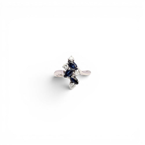 Bague 52 Bague Art déco - Or 18 carats, diamants et saphirs 58 Facettes Q326B(965)