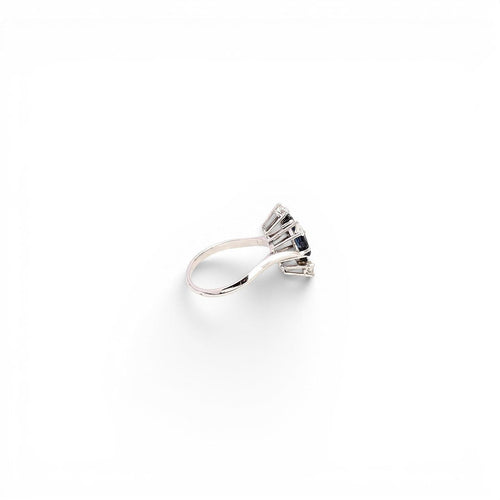 Bague 52 Bague Art déco - Or 18 carats, diamants et saphirs 58 Facettes Q326B(965)