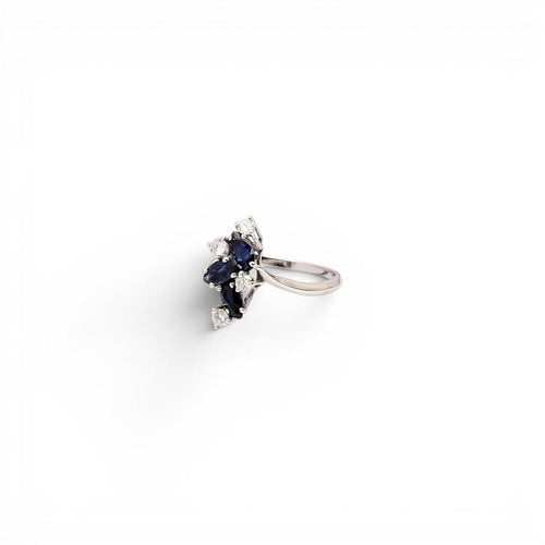Bague 52 Bague Art déco - Or 18 carats, diamants et saphirs 58 Facettes Q326B(965)