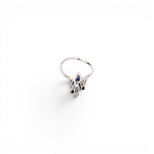 Bague 52 Bague Art déco - Or 18 carats, diamants et saphirs 58 Facettes Q326B(965)