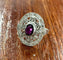 Bague 53 Bague Art déco en platine sertie de rubis et diamants (1,52 ct) 58 Facettes Q407B