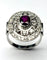 Bague 53 Bague Art déco en platine sertie de rubis et diamants (1,52 ct) 58 Facettes Q407B
