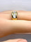 Bague 56 Bague jonc en or jaune 18 carats et nacre blanche 58 Facettes AB669