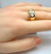 Bague 56 Bague jonc en or jaune 18 carats et nacre blanche 58 Facettes AB669