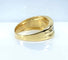 Bague 56 Bague jonc en or jaune 18 carats et nacre blanche 58 Facettes AB669