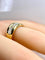 Bague 56 Bague jonc en or jaune 18 carats et nacre blanche 58 Facettes AB669