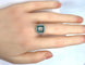 Bague 56 Bague Art déco coussin en platine, diamants et émeraudes 58 Facettes AB674