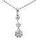 Collier Pendentif 1900-1930 - Diamants sur chaîne en or 18K 58 Facettes AB119