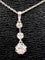Collier Pendentif 1900-1930 - Diamants sur chaîne en or 18K 58 Facettes AB119