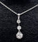 Collier Pendentif 1900-1930 - Diamants sur chaîne en or 18K 58 Facettes AB119