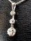 Collier Pendentif 1900-1930 - Diamants sur chaîne en or 18K 58 Facettes AB119