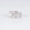 Bague 52 Bague solitaire en or blanc 18 ct avec diamant 0,98 ct 58 Facettes AB1A