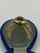 Bague 54 Bague marquise en or jaune 18 ct, émail bleu et diamants 58 Facettes AB17