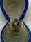 Bague 54 Bague marquise en or jaune 18 ct, émail bleu et diamants 58 Facettes AB17