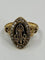 Bague 54 Bague marquise en or jaune 18 ct, émail bleu et diamants 58 Facettes AB17