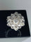 Bague 51 Bague fleur en platine sertie de diamants 58 Facettes AB29