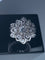 Bague 51 Bague fleur en platine sertie de diamants 58 Facettes AB29