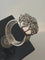 Bague 51 Bague fleur en platine sertie de diamants 58 Facettes AB29
