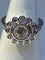 Bague 52 Bague marguerite de fiançailles en or 18 ct et diamants 58 Facettes AB47
