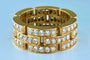 Bague 49 Cartier - Bague Maillons Panthère en or jaune et diamants 58 Facettes AB78