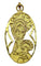 Pendentif Médaille - Vierge et Jésus en or 18 carats 58 Facettes AB97