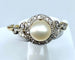 Bague 58 Bague en or jaune 18 carats avec perle et diamants 58 Facettes AB84