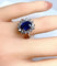 Bague 51 Bague marguerite saphir et diamants 58 Facettes AB152