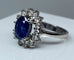 Bague 51 Bague marguerite saphir et diamants 58 Facettes AB152