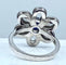 Bague 51 Bague fleur en or jaune 18 carats saphir et diamants 58 Facettes AB156