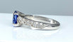 Bague 53 Bague jonc en or 18 carats, saphir et diamants 58 Facettes AB151