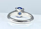 Bague 53 Bague jonc en or 18 carats, saphir et diamants 58 Facettes AB151
