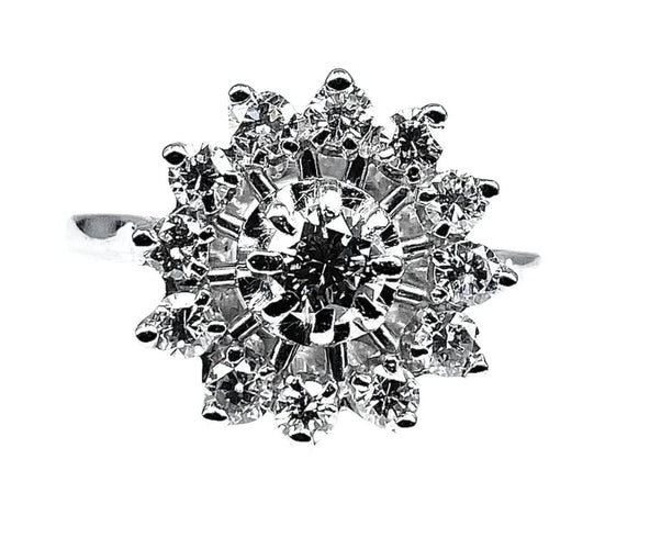 Bague 52 Bague marguerite en or 18 carats et diamants 58 Facettes AB161