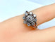 Bague 47 Bague marguerite en or blanc 18 carats et diamants 58 Facettes AB158