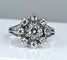 Bague 47 Bague marguerite en or blanc 18 carats et diamants 58 Facettes AB158