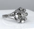 Bague 47 Bague marguerite en or blanc 18 carats et diamants 58 Facettes AB158