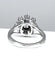 Bague 47 Bague marguerite en or blanc 18 carats et diamants 58 Facettes AB158