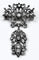 Pendentif Broche pendentif Napoléon III en or et argent sertie de diamants 58 Facettes AB171