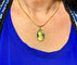 Pendentif Sellier - Médaille Vierge en or 18 carats, émail et perles fines 58 Facettes AB164