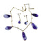 Boucles d'oreilles Parure - Collier et boucles d’oreilles en or 18 carats, améthystes 58 Facettes AB173