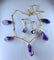 Boucles d'oreilles Parure - Collier et boucles d’oreilles en or 18 carats, améthystes 58 Facettes AB173