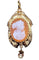 Pendentif Broche pendentif camée en or 18 carats 58 Facettes AB188